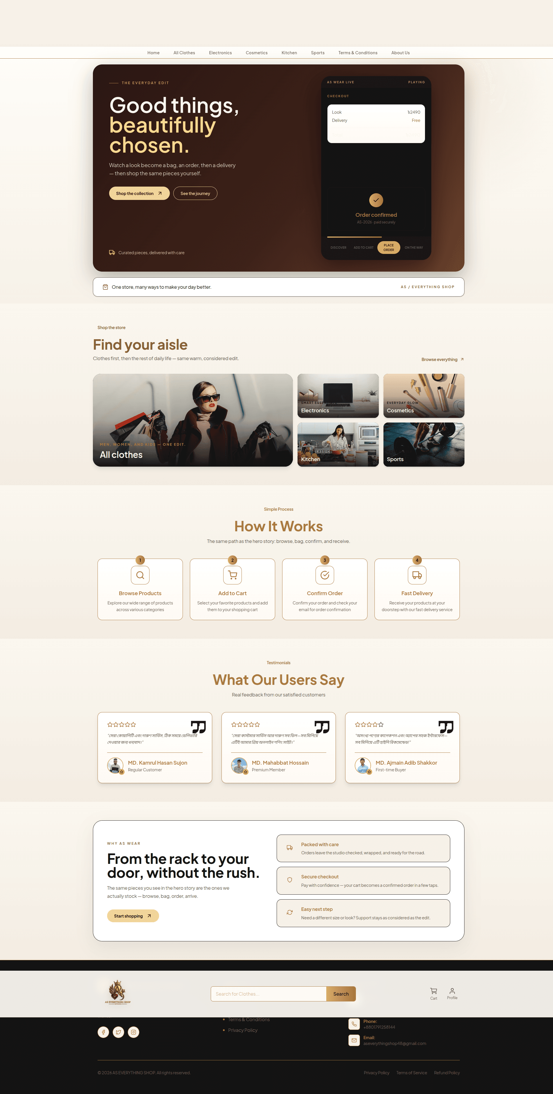 AS Everything Shop – Clothing eCommerce Platform